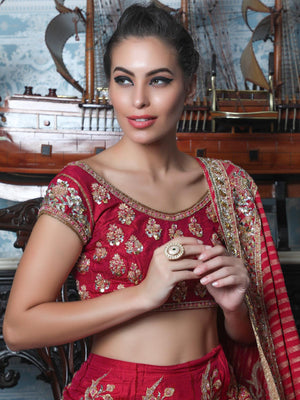 Kundan Embellished Finger Ring - Rajwada