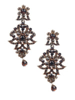 KUNDAN STUDDED DANGLE EARRINGS - Rajwada