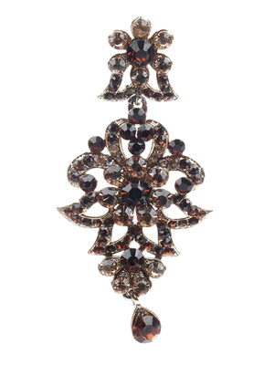 KUNDAN STUDDED DANGLE EARRINGS - Rajwada