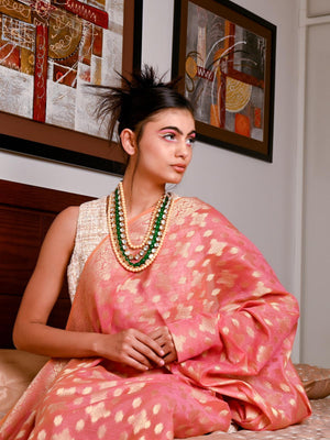 Kundan work statement choker necklace - Rajwada