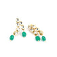 Layered Blissful Green Kundan-Pearl-Mani Necklace Set - Rajwada