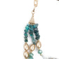 Layered Sea Green Crystal Necklace - Rajwada
