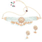 Light Green Ethnic Choker Necklace Set - Rajwada