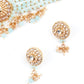 Light Green Ethnic Choker Necklace Set - Rajwada