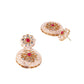 Light peach designer elegant necklace set for women - Rajwada