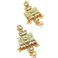Lime Green Kundan Necklace - Rajwada