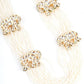 Long White Pearl Chain with Elephant Stud - Rajwada