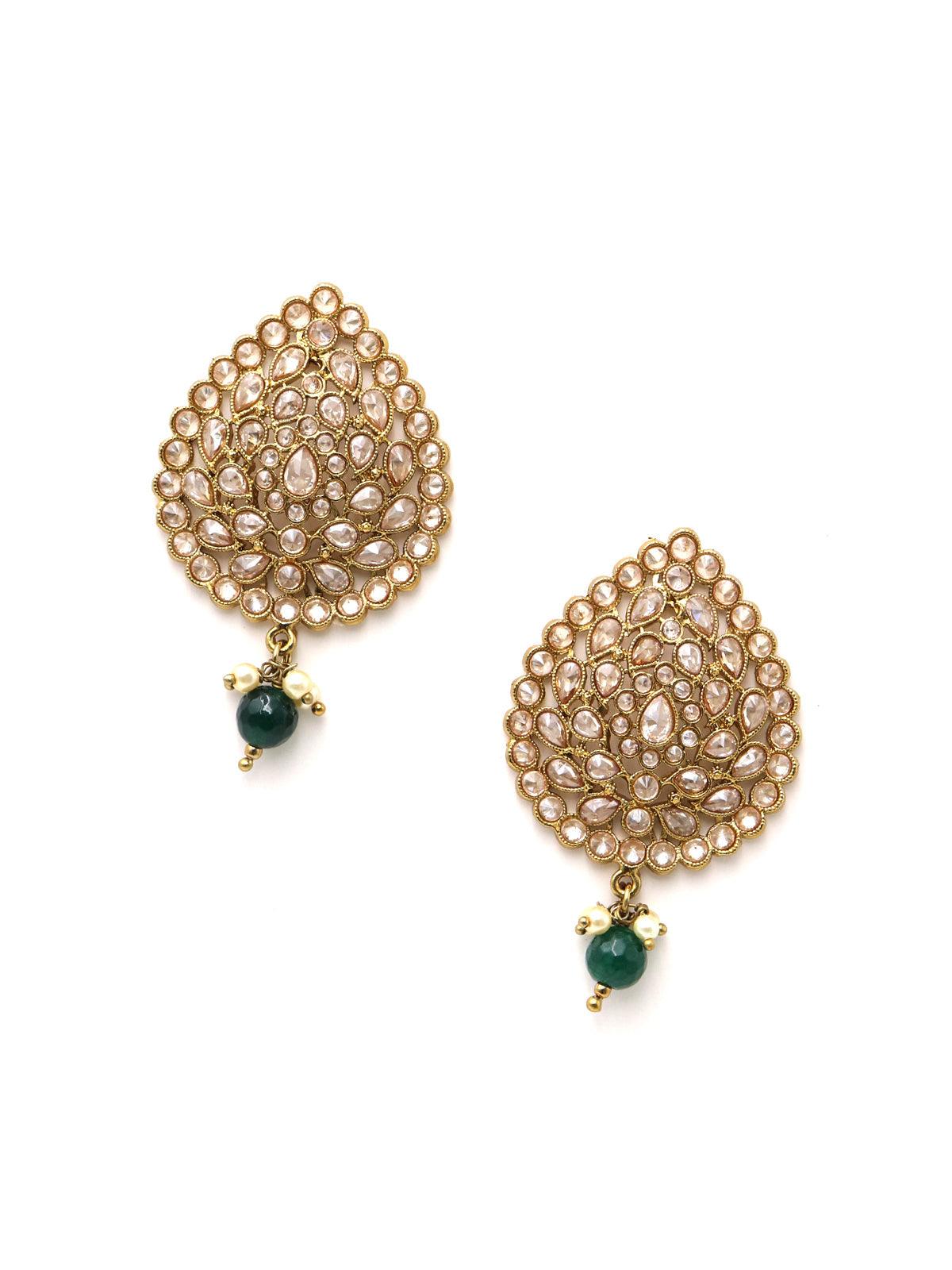 Lovely Drop Studs - Rajwada
