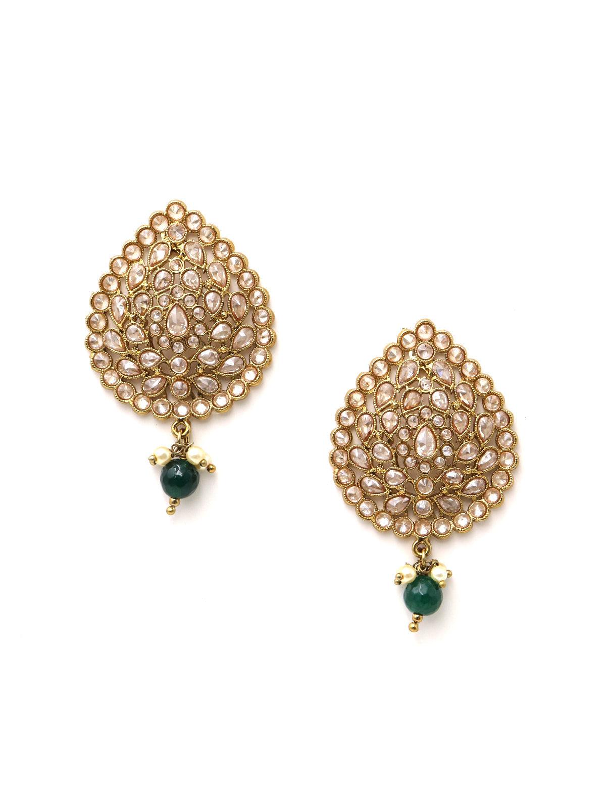 Lovely Drop Studs - Rajwada