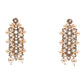 LOVELY GOLD AND RED LONG NECK PIECE - Rajwada