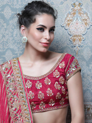 LUXURIANT GOLD MEENAKARI EAR STUDDS - Rajwada