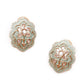 LUXURIANT GOLD MEENAKARI EAR STUDDS - Rajwada