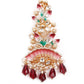 LUXURIANT GOLD MULTICOLORED DANGLING EARRINGS - Rajwada