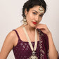 Rajwada Off White Alloy Embellished Jewellery Set For Women