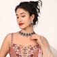 Rajwada Dark Blue Alloy Embellished Jewellery Set For Women