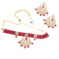 Magenta and Golden Choker Necklace - Rajwada