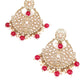 Magenta and Golden Choker Necklace - Rajwada