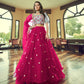 Magenta Heavy Net Designer Lehenga Choli - Rajwada