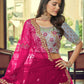 Magenta Heavy Net Designer Lehenga Choli - Rajwada