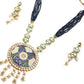 Maharani Blue Onyx Kundan Necklace Set! - Rajwada