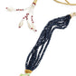 Maharani Blue Onyx Kundan Necklace Set! - Rajwada