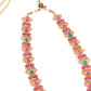 Maroon Beaded Gold plated Temple Jewellery set - Rajwada