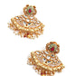 Maroon Onyx and White Pearl Necklace Set - Rajwada