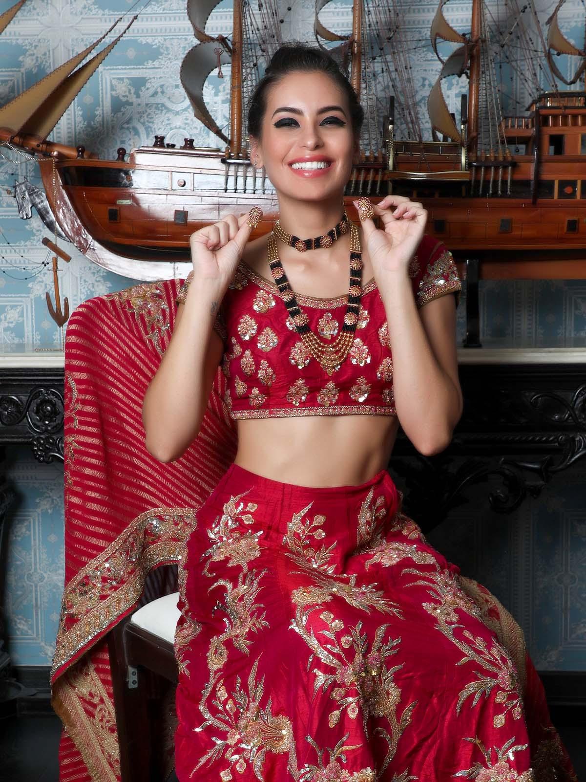 Marvel in Beads - Choker and Long Necklace set - Rajwada