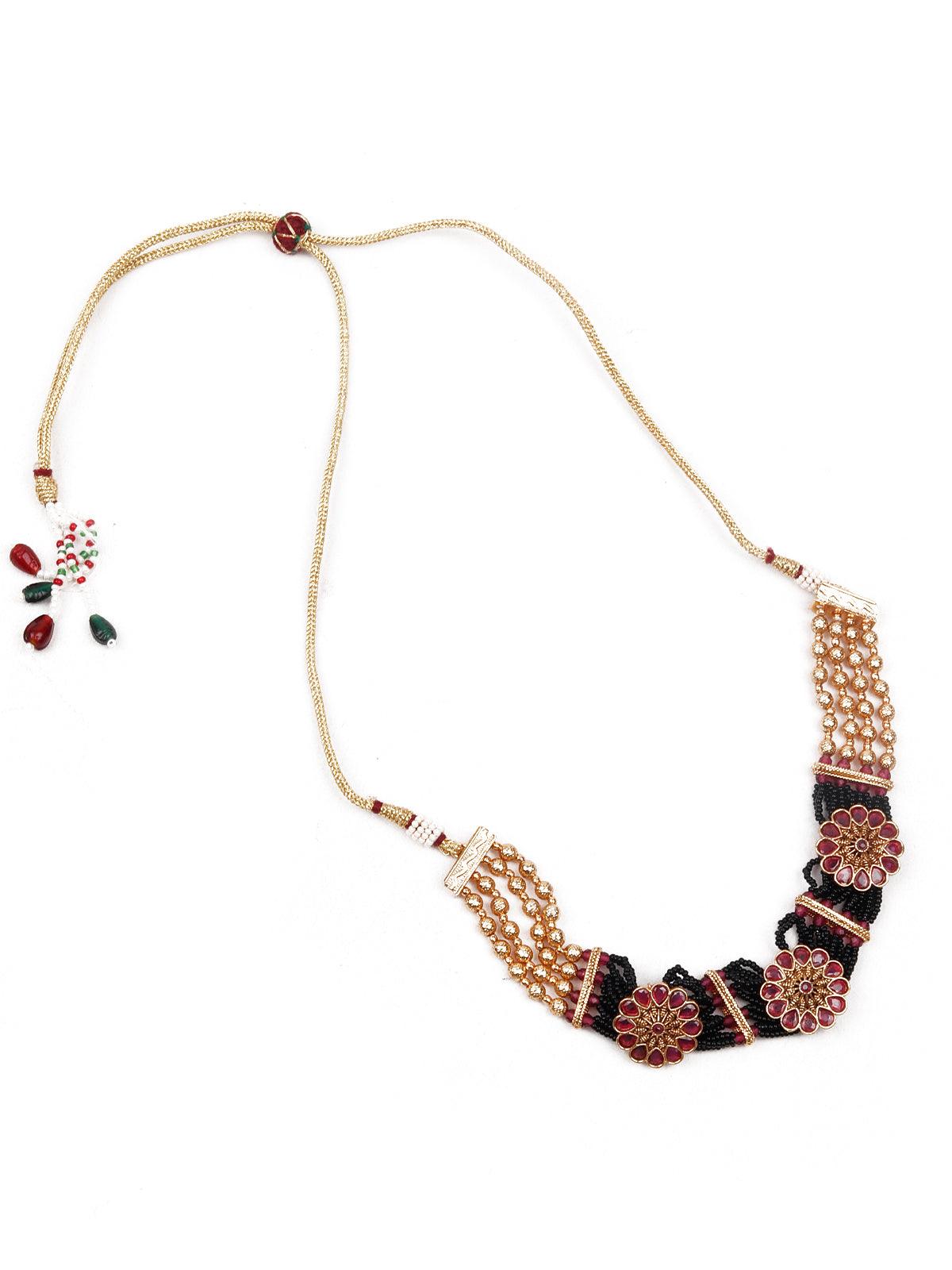 Marvel in Beads - Choker and Long Necklace set - Rajwada
