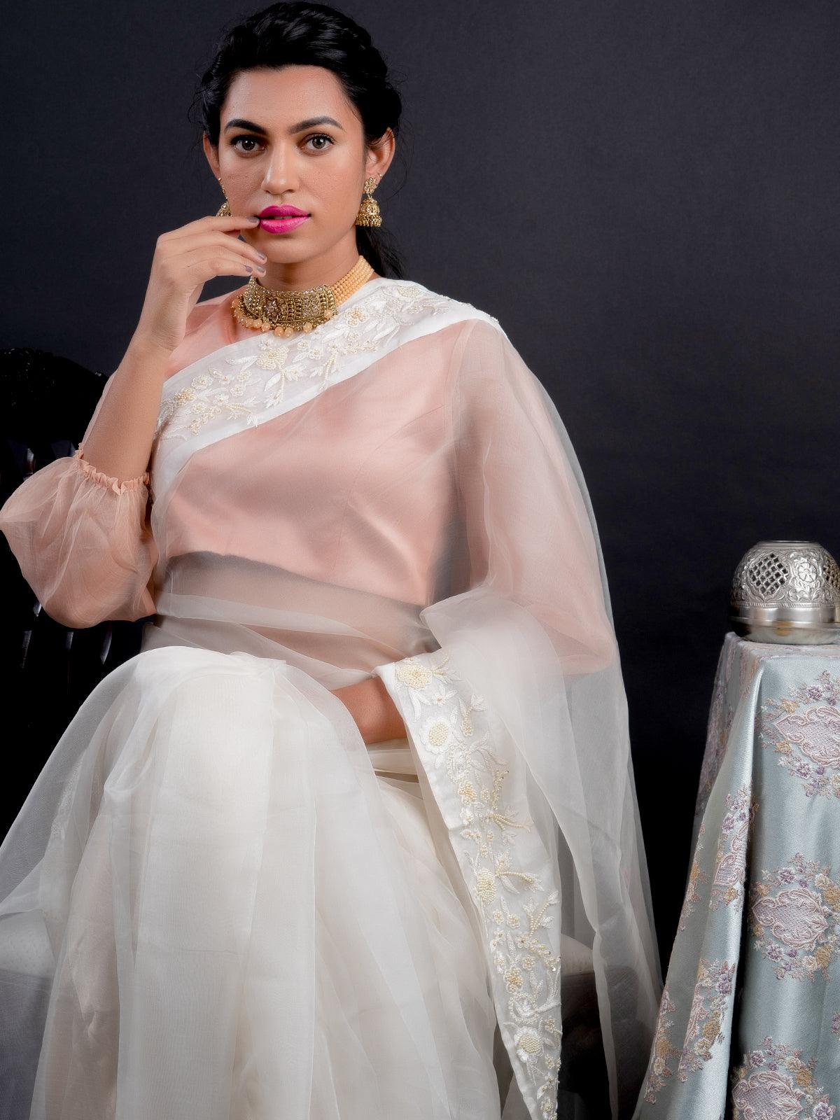 Matte Finish Gold Tone Peach Onyx-Mani Choker Set - Rajwada