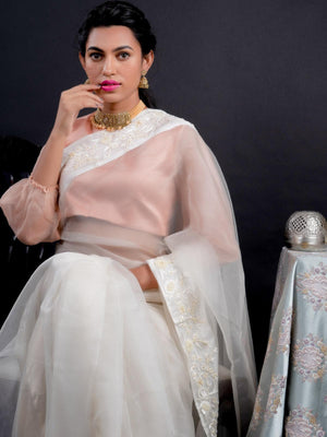 Matte Finish Gold Tone Peach Onyx-Mani Choker Set - Rajwada