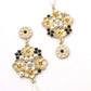 Matted Golden Chiselled Dangle Earrings - Rajwada
