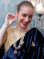 Mesmerizing Multi Layered Long Pearl Necklace - Rajwada