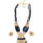 Midnight Blue Rani Necklace Set - Rajwada