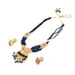 Midnight Blue Rani Necklace Set - Rajwada
