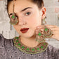 Mint Green Engraved Stone Kundan Choker Set - Rajwada