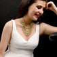 Mint Green Kundan Necklace Set - Rajwada