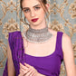 Rajwada Women White Bridal Choker Necklace Set
