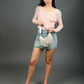 Rajwada White Suede Embellished Hand Bag For Women
