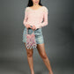 Rajwada Pink Suede Embellished Potli For Women