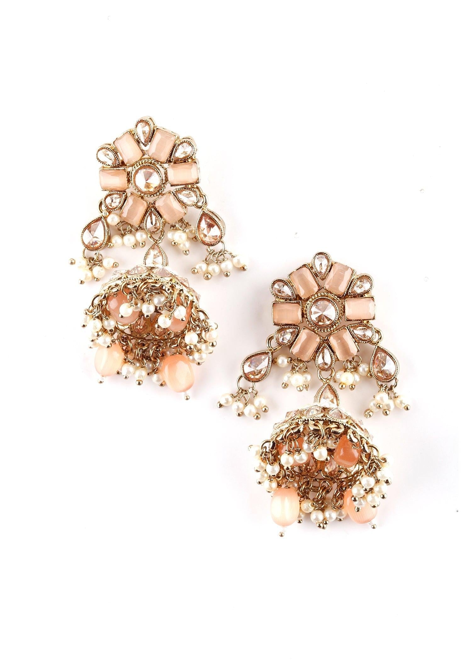 Modern Peach Choker Set - Rajwada