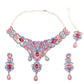 Multi Color Crystal Necklace Set - Rajwada