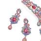 Multi Color Crystal Necklace Set - Rajwada
