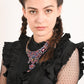 Multi Color Crystal Necklace Set - Rajwada