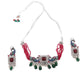 Multi Colored  Choker Necklace Set - Rajwada