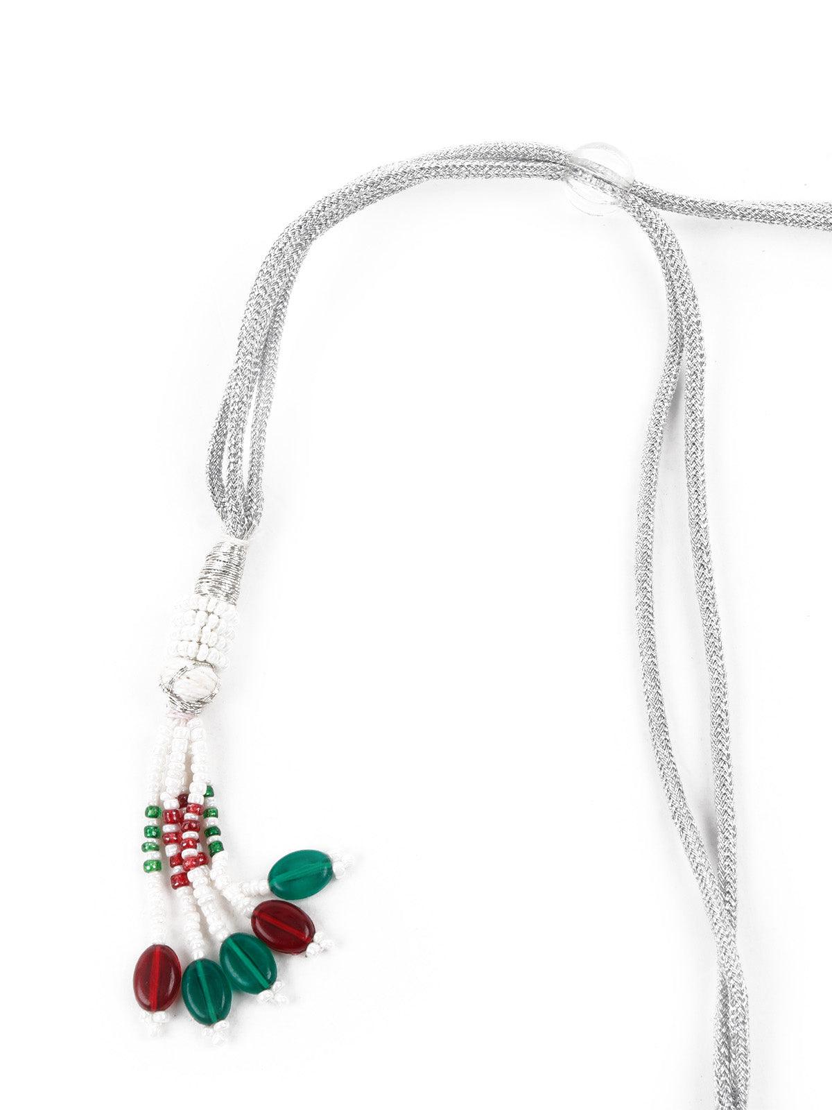 Multi Colored  Choker Necklace Set - Rajwada