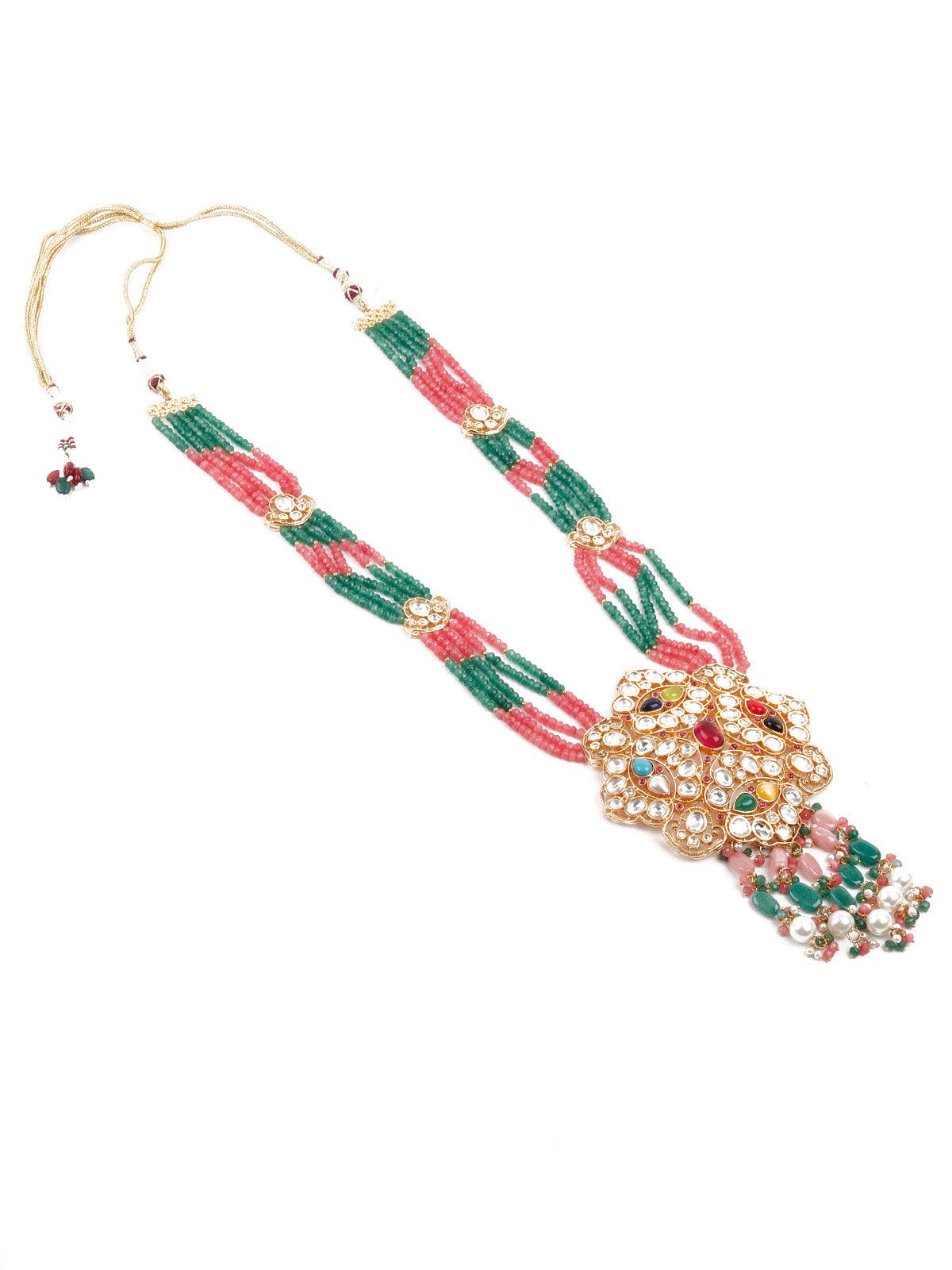 Multi Colored Rani Har Necklace Set - Rajwada