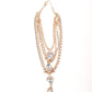 Multi-Layered Chain Embedded Hathphool-Gold - Rajwada