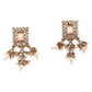 Multi-Layered Peach Beaded Haar Necklace Set - Rajwada