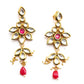 Multi-Strand Authentic Maroon Onyx-Kundan-Mani Necklace Set! - Rajwada